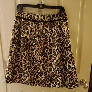 Leopard print skirt size 8
